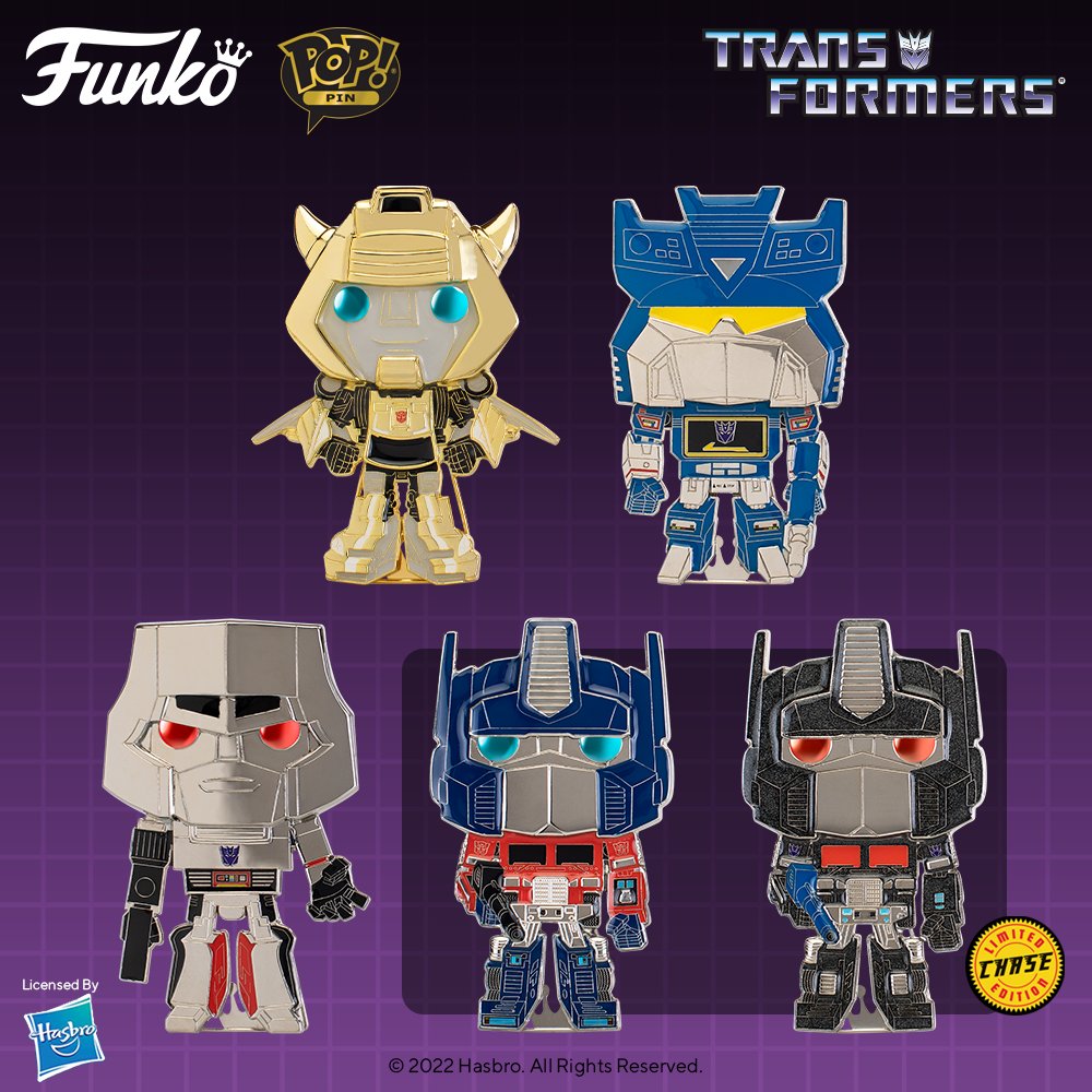 Funko Pop! Pin Transformers Optimus Prime, Soundwave